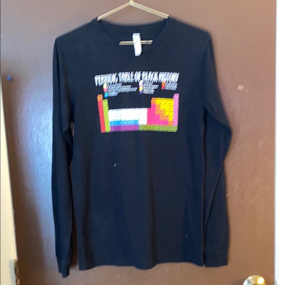 💋 Black Long Sleeve Tee periodic table of black history